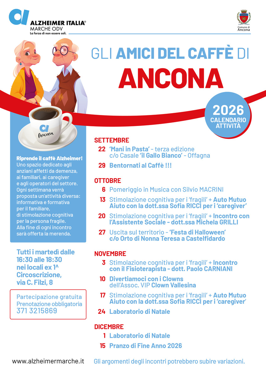 ANCONA-Caffe Alzheimer calendario-Settembre-Dicembre-2026
